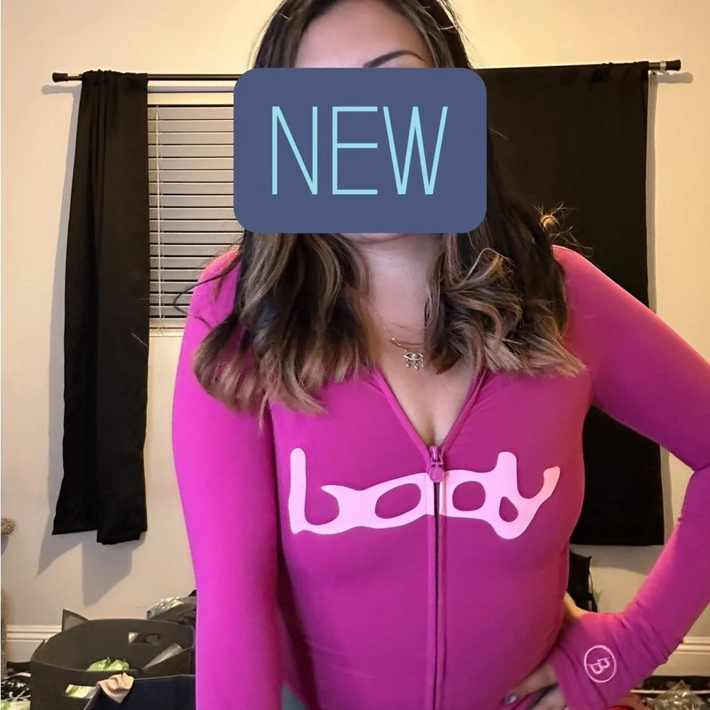 Vibrant Pink Bodysuit for Women - Picture 2 of 2